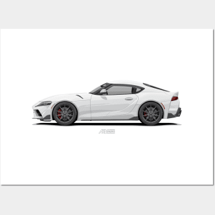 GR Supra MT Matte White Posters and Art